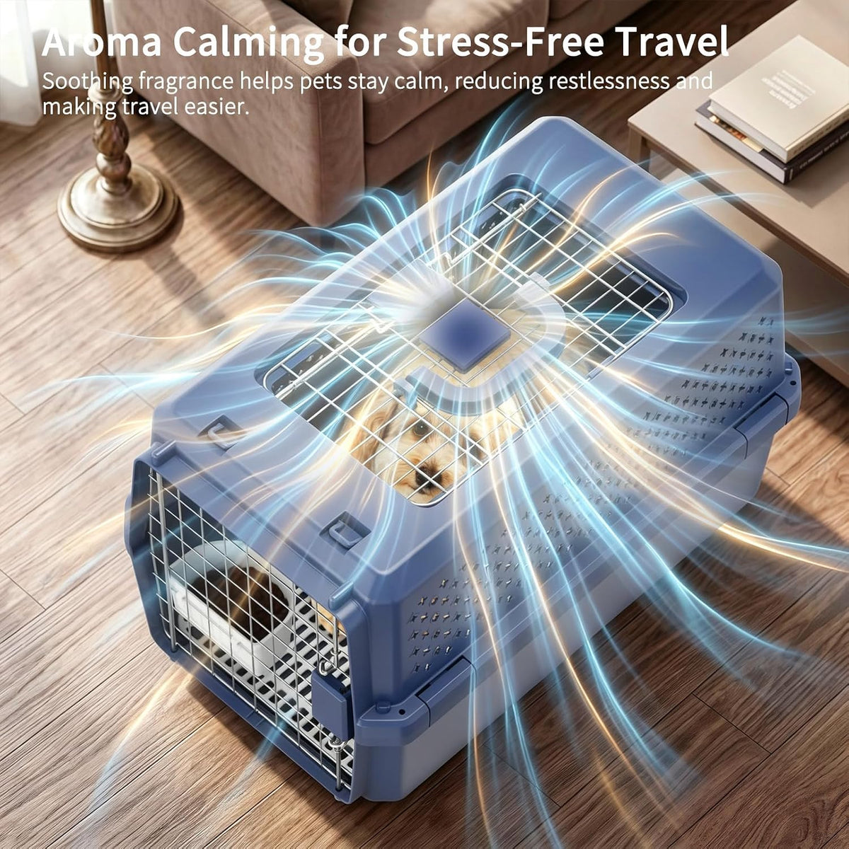 Airline-Approved Pet Carrier: Hard-Sided Crate for Cats & Dogs