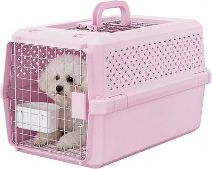 Airline-Approved Pet Carrier: Hard-Sided Crate for Cats & Dogs