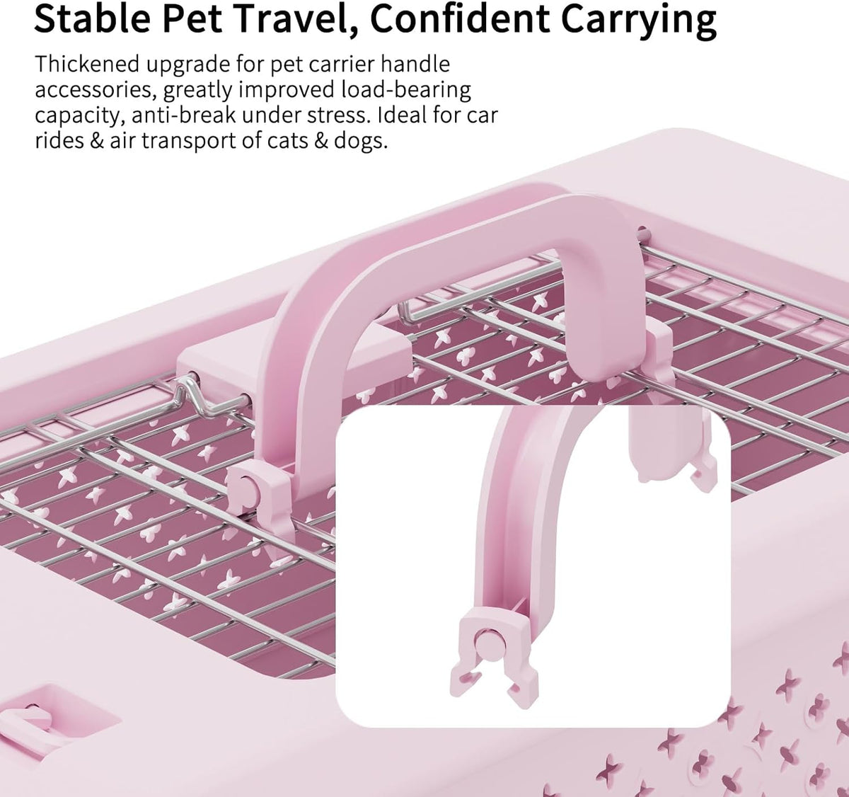 Airline-Approved Pet Carrier: Hard-Sided Crate for Cats & Dogs