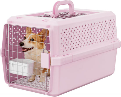 Airline-Approved Pet Carrier: Hard-Sided Crate for Cats & Dogs