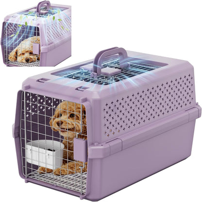 Airline-Approved Pet Carrier: Hard-Sided Crate for Cats & Dogs