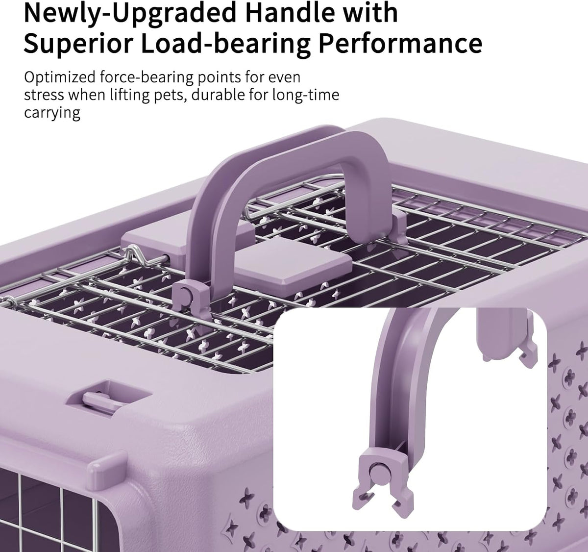 Airline-Approved Pet Carrier: Hard-Sided Crate for Cats & Dogs