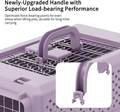 Airline-Approved Pet Carrier: Hard-Sided Crate for Cats & Dogs