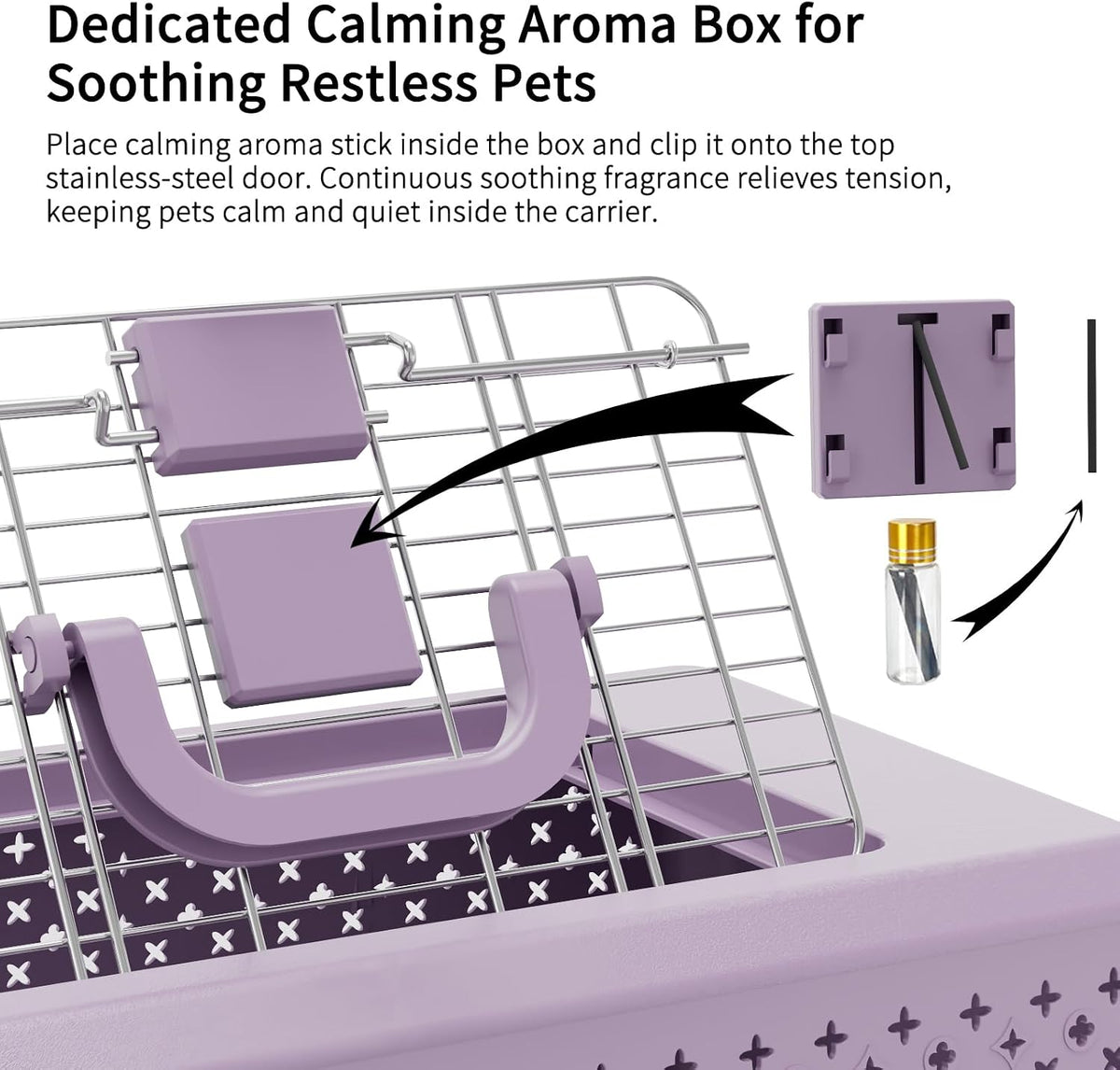 Airline-Approved Pet Carrier: Hard-Sided Crate for Cats & Dogs