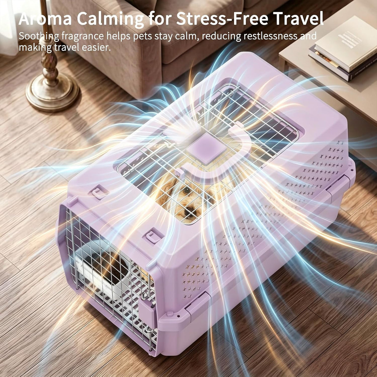 Airline-Approved Pet Carrier: Hard-Sided Crate for Cats & Dogs