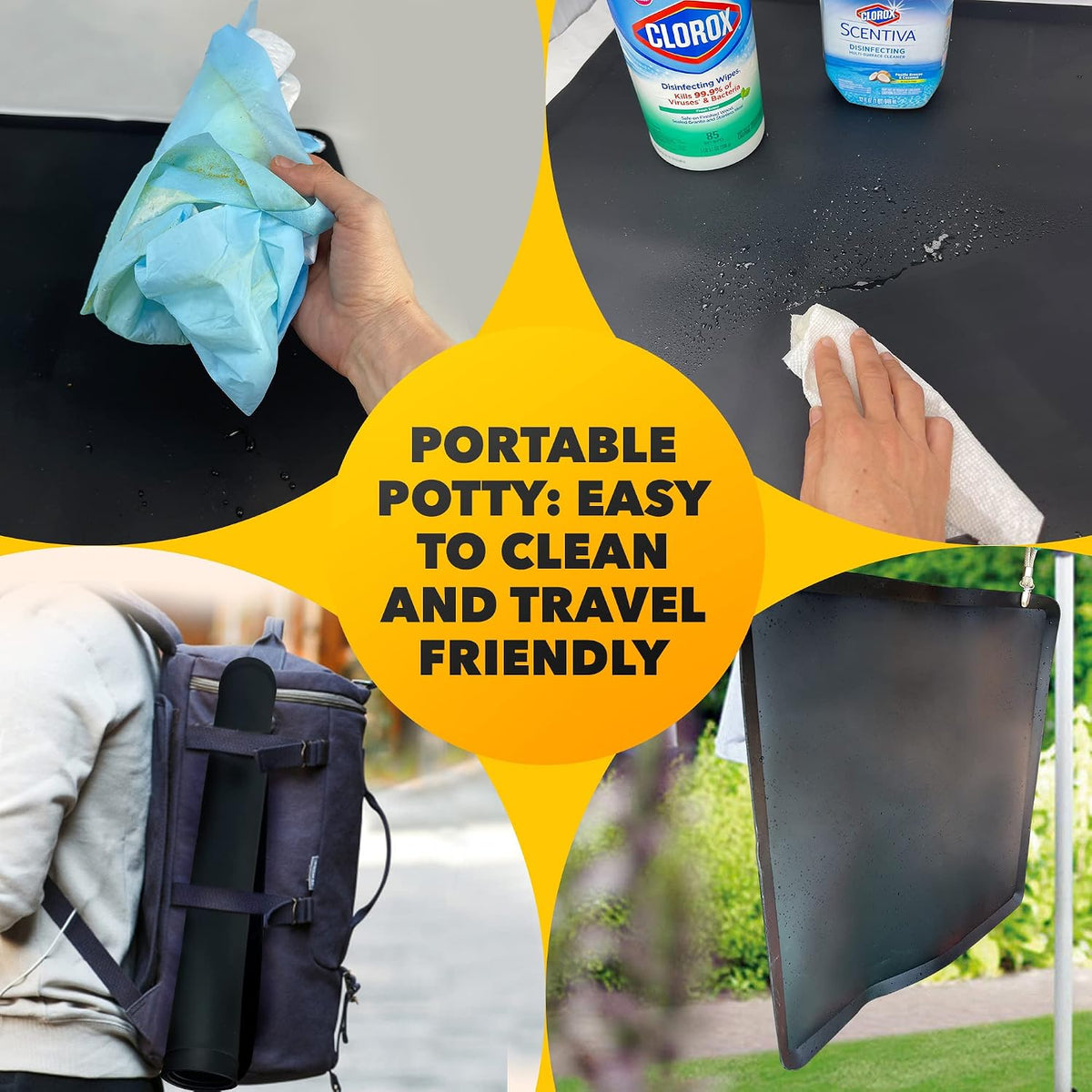 Dog Pee Pad Holder - Fits Up to 24” x 24” Pee Pad - - Dark Grey