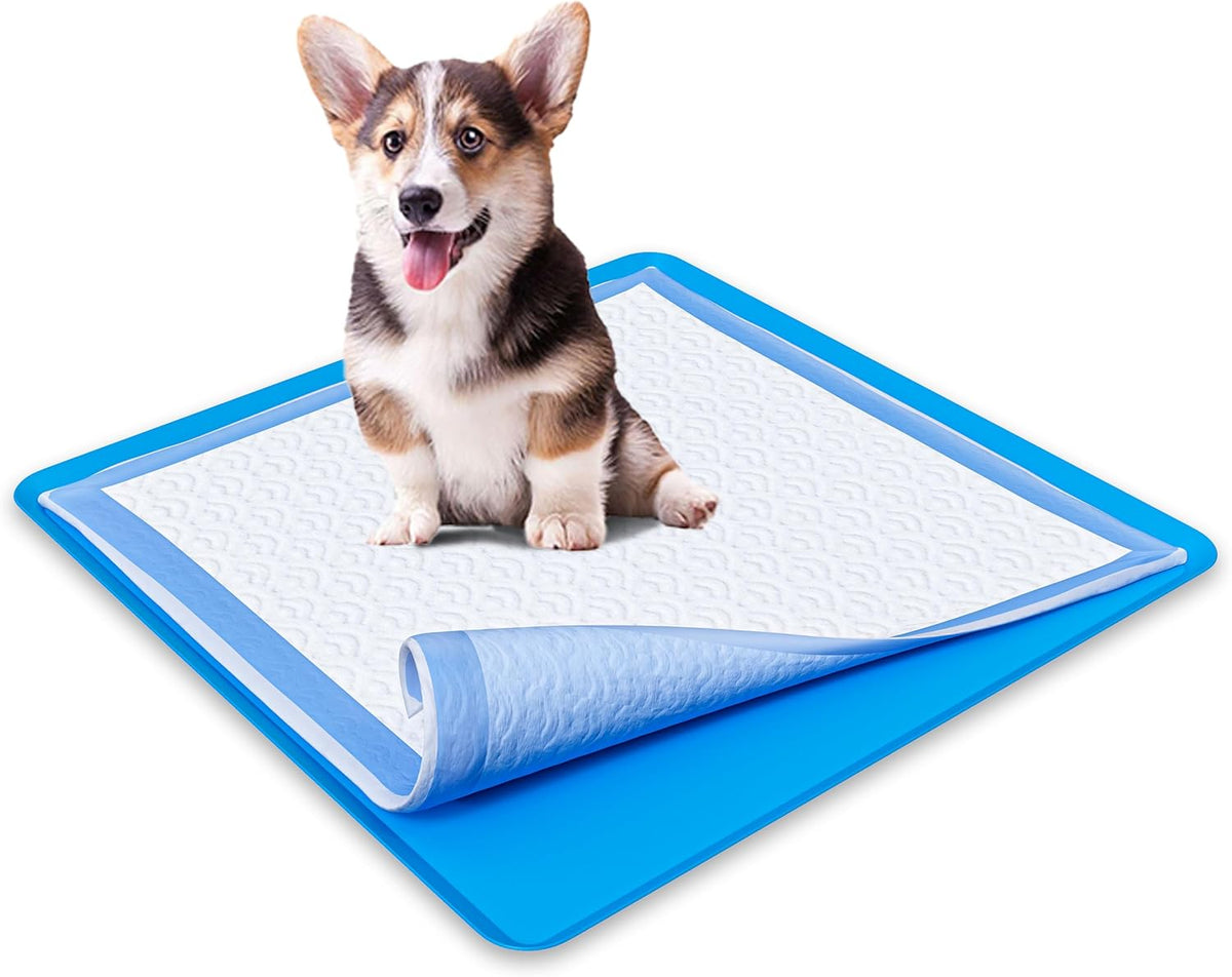 Dog Pee Pad Holder - Fits Up to 24” x 24” Pee Pad - - Dark Grey