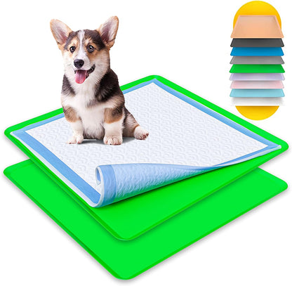 Dog Pee Pad Holder - Fits Up to 24” x 24” Pee Pad - - Dark Grey