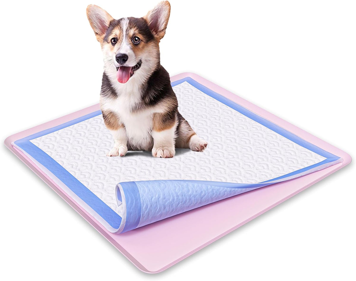 Dog Pee Pad Holder - Fits Up to 24” x 24” Pee Pad - - Dark Grey
