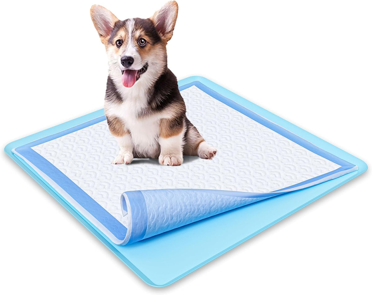Dog Pee Pad Holder - Fits Up to 24” x 24” Pee Pad - - Dark Grey