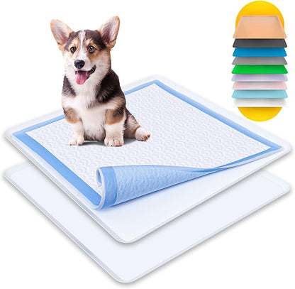 Dog Pee Pad Holder - Fits Up to 24” x 24” Pee Pad - - Dark Grey