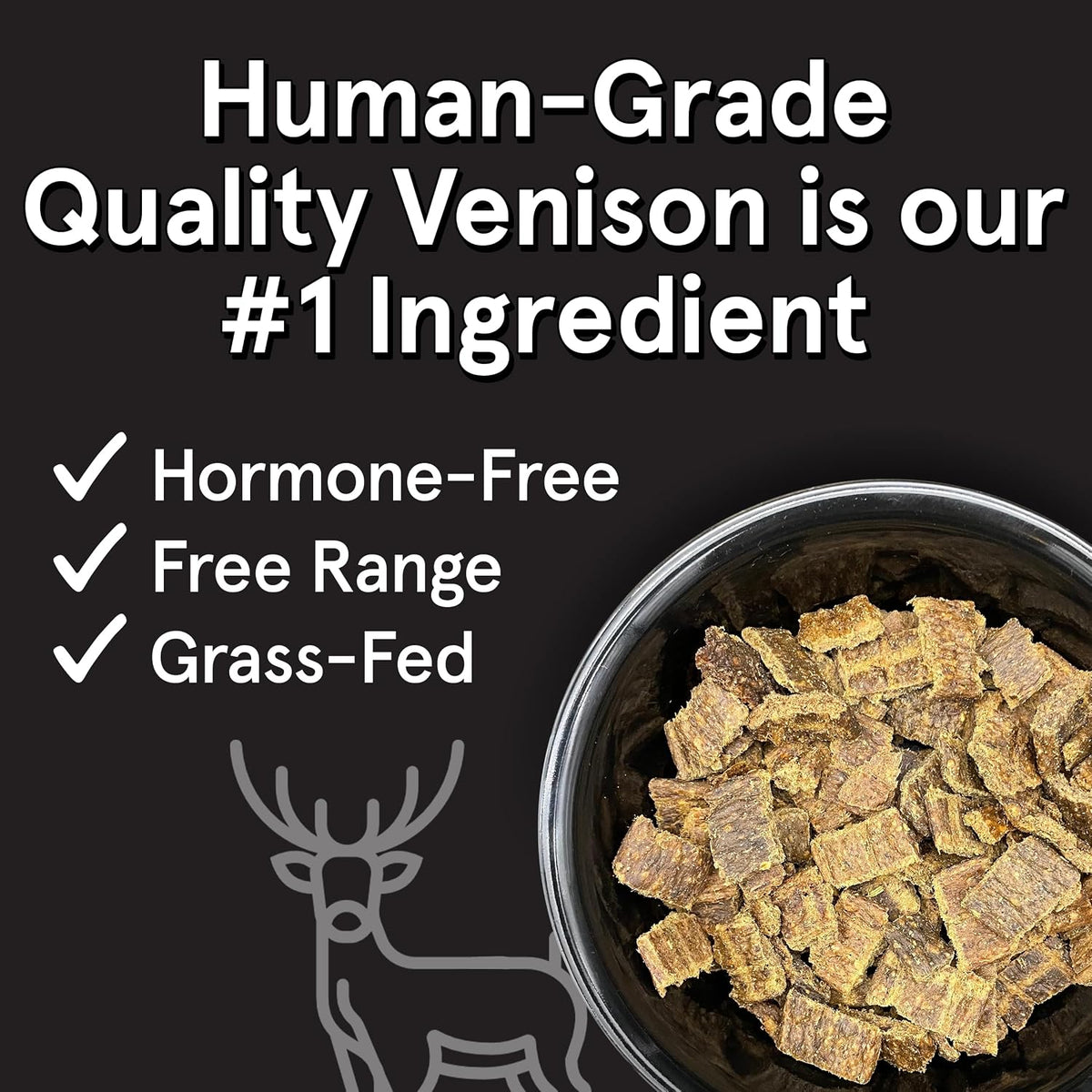 TRMC Real Meat Air Dried Dog Food w/Real Beef - 2lb Bag of USA-Crafted Grain-Free Real Meat Dog Food Sourced from Hormone-Free, Free-Range, Grass-Fed Beef - Digestible, All Natural, High Protein Beef