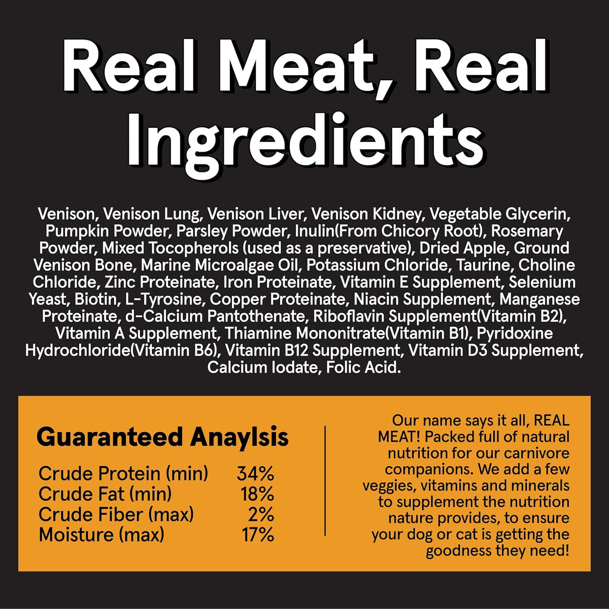 TRMC Real Meat Air Dried Dog Food w/Real Beef - 2lb Bag of USA-Crafted Grain-Free Real Meat Dog Food Sourced from Hormone-Free, Free-Range, Grass-Fed Beef - Digestible, All Natural, High Protein Beef