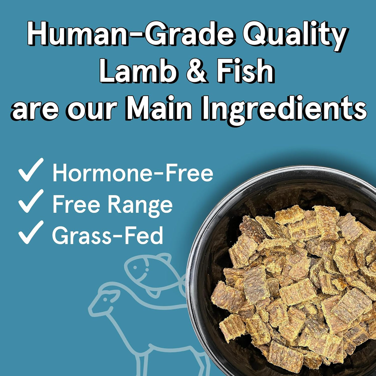 TRMC Real Meat Air Dried Dog Food w/Real Beef - 2lb Bag of USA-Crafted Grain-Free Real Meat Dog Food Sourced from Hormone-Free, Free-Range, Grass-Fed Beef - Digestible, All Natural, High Protein Beef