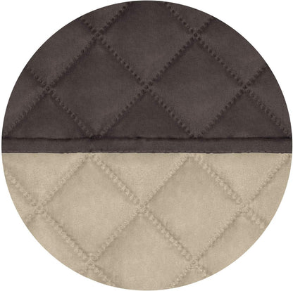Reversible Quilted Sofa Cover Dog Couch Covers for Sofa, 66 in | Gray/Light Gray, Water Resistant Couch Protector, Washable Pet Couch Cover with Non Slip and Elastic Straps For Kids - Colors A