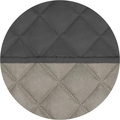 Reversible Quilted Sofa Cover Dog Couch Covers for Sofa, 66 in | Gray/Light Gray, Water Resistant Couch Protector, Washable Pet Couch Cover with Non Slip and Elastic Straps For Kids - Colors A