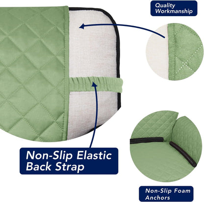 Reversible Quilted Sofa Cover Dog Couch Covers for Sofa, 66 in | Gray/Light Gray, Water Resistant Couch Protector, Washable Pet Couch Cover with Non Slip and Elastic Straps For Kids - Colors A