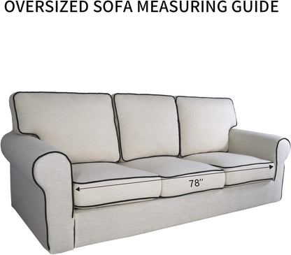 Reversible Quilted Sofa Cover Dog Couch Covers for Sofa, 66 in | Gray/Light Gray, Water Resistant Couch Protector, Washable Pet Couch Cover with Non Slip and Elastic Straps For Kids - Colors A