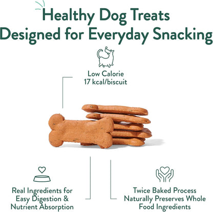 Portland Pet Food Apple Mint Dog Treats - Natural, Grain-Free Biscuits, 5oz