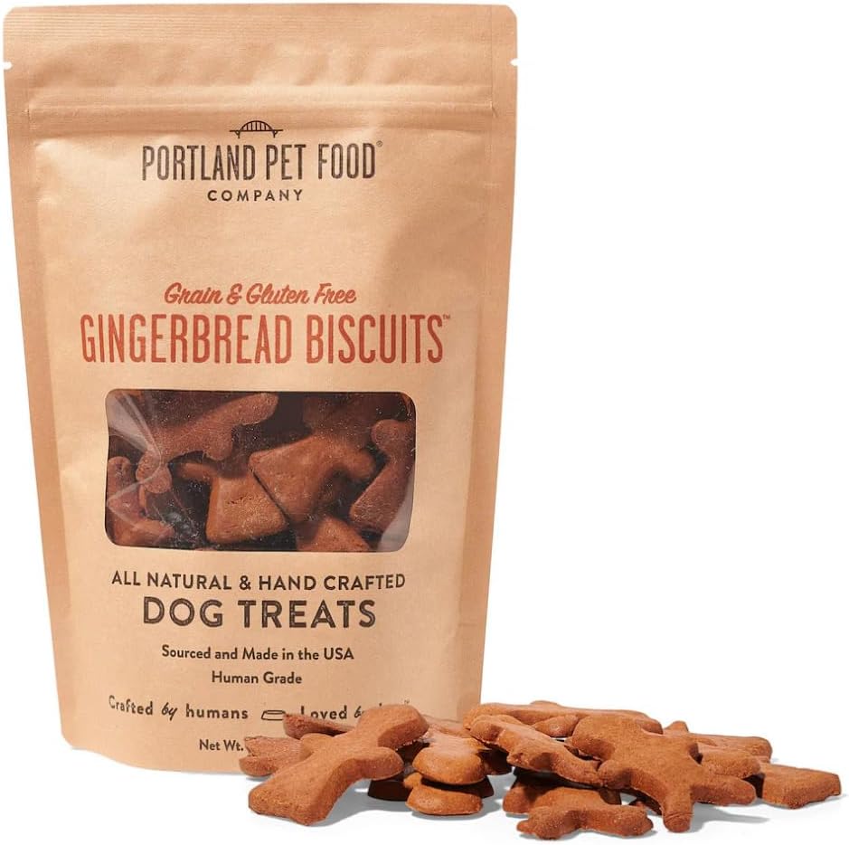 Portland Pet Food Apple Mint Dog Treats - Natural, Grain-Free Biscuits, 5oz
