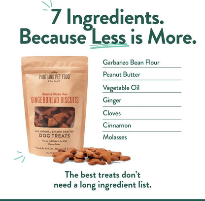 Portland Pet Food Apple Mint Dog Treats - Natural, Grain-Free Biscuits, 5oz