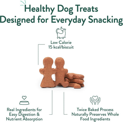 Portland Pet Food Apple Mint Dog Treats - Natural, Grain-Free Biscuits, 5oz