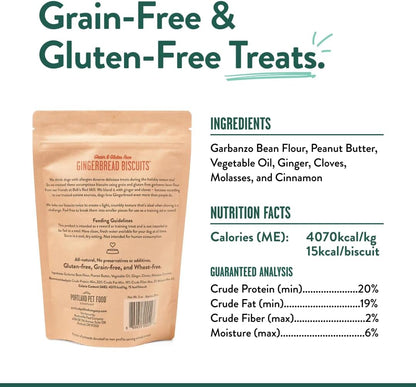 Portland Pet Food Apple Mint Dog Treats - Natural, Grain-Free Biscuits, 5oz