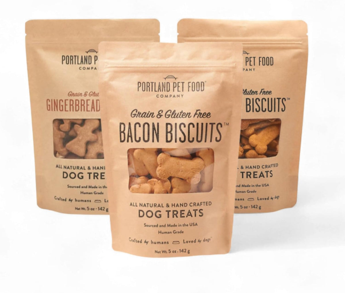 Portland Pet Food Apple Mint Dog Treats - Natural, Grain-Free Biscuits, 5oz