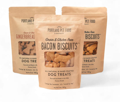 Portland Pet Food Apple Mint Dog Treats - Natural, Grain-Free Biscuits, 5oz