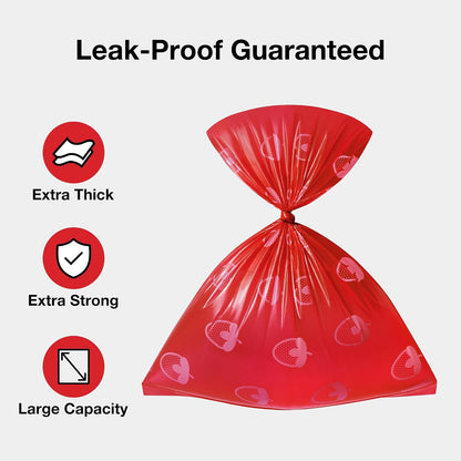 Dog Poop Bag Dispenser with 105 Cherry Blossom Scented Bags