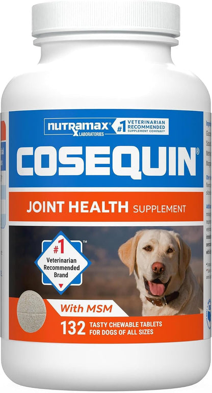 Nutramax Cosequin Joint Supplement, Glucosamine for Dogs, Chew Tabs