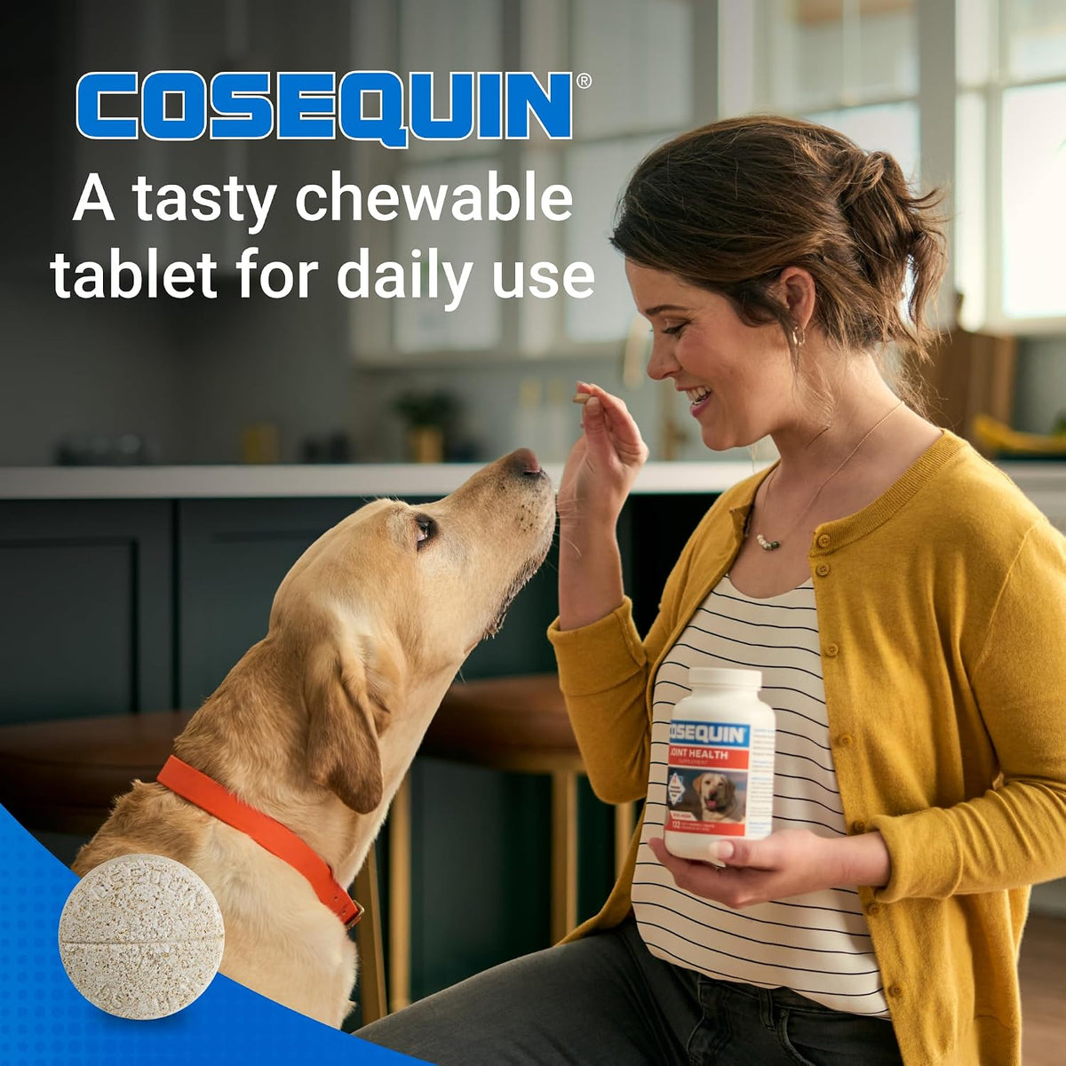 Nutramax Cosequin Joint Supplement, Glucosamine for Dogs, Chew Tabs