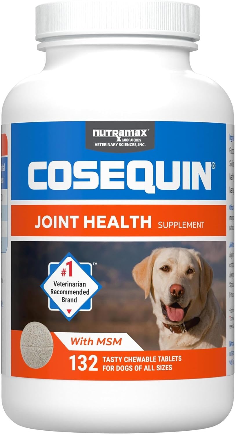 Nutramax Cosequin Joint Supplement, Glucosamine for Dogs, Chew Tabs