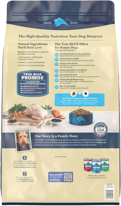 Blue Buffalo Life Protection Formula Chicken Senior 7+ Dry Dog Food, 15 lb
