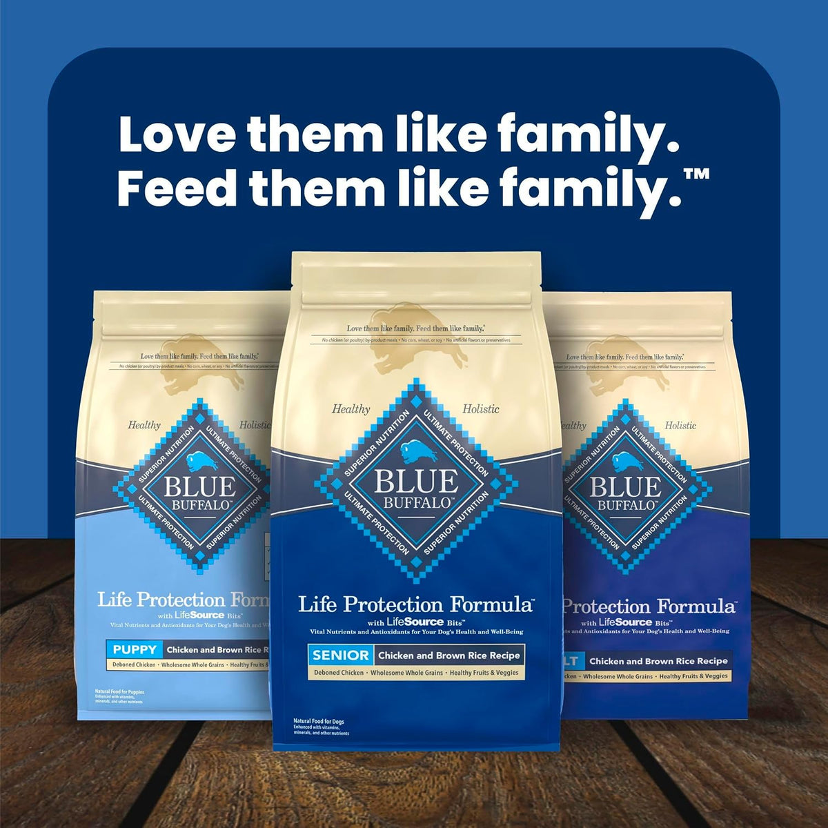 Blue Buffalo Life Protection Formula Chicken Senior 7+ Dry Dog Food, 15 lb