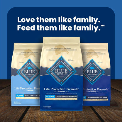 Blue Buffalo Life Protection Formula Chicken Senior 7+ Dry Dog Food, 15 lb