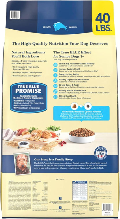 Blue Buffalo Life Protection Formula Chicken Senior 7+ Dry Dog Food, 15 lb