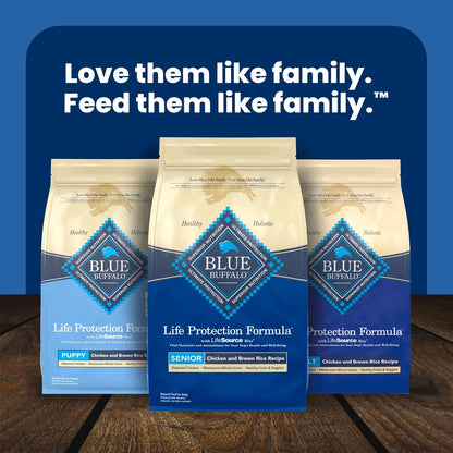 Blue Buffalo Life Protection Formula Chicken Senior 7+ Dry Dog Food, 15 lb