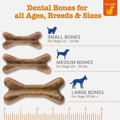 Functional Dental Bones for Small Dogs - Plaque & Tartar Control - Supports Gut, Skin, Coat, Hip, Joint & Immunity