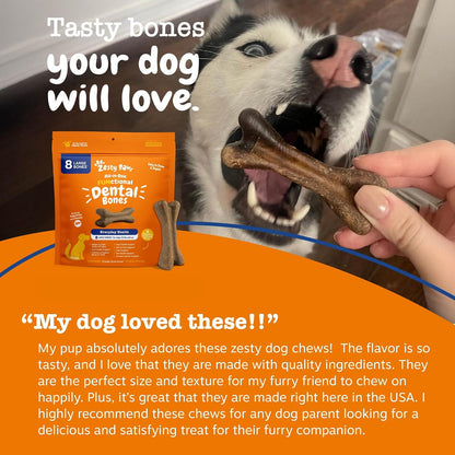 Functional Dental Bones for Small Dogs - Plaque & Tartar Control - Supports Gut, Skin, Coat, Hip, Joint & Immunity