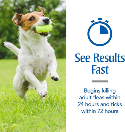 Flea & Tick Topical Dogs 45-88 lbs, Fipronil, 3-Month
