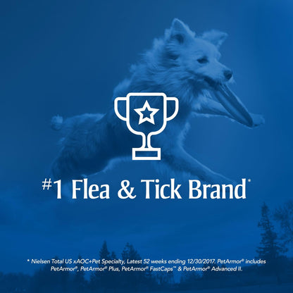 Flea & Tick Topical Dogs 45-88 lbs, Fipronil, 3-Month