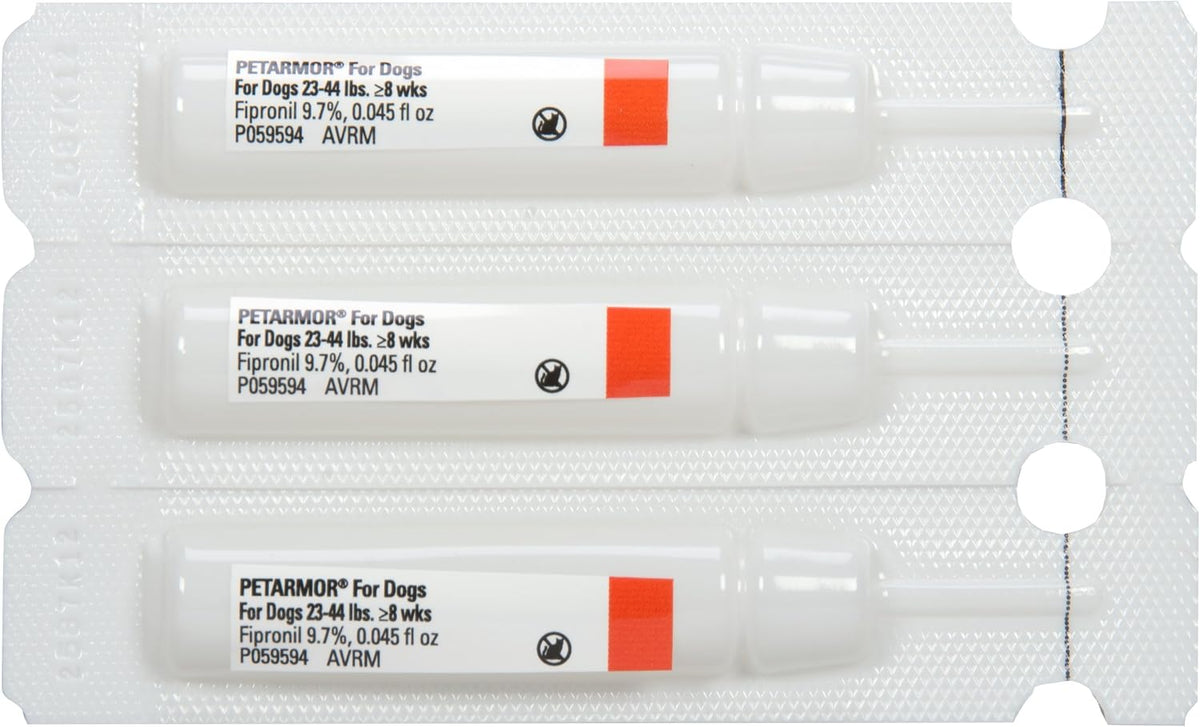 Flea & Tick Topical Dogs 45-88 lbs, Fipronil, 3-Month