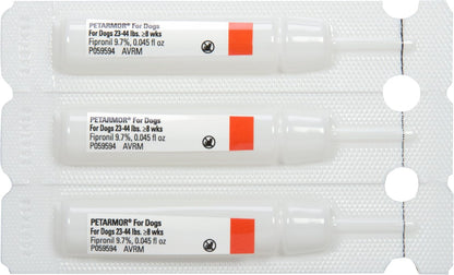 Flea & Tick Topical Dogs 45-88 lbs, Fipronil, 3-Month