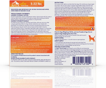 Apex Plus Flea & Tick Prevention for Small Dogs (5-22 lbs) 3-Month Supply