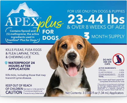 Apex Plus Flea & Tick Prevention for Small Dogs (5-22 lbs) 3-Month Supply
