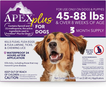 Apex Plus Flea & Tick Prevention for Small Dogs (5-22 lbs) 3-Month Supply