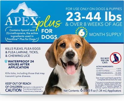 Apex Plus Flea & Tick Prevention for Small Dogs (5-22 lbs) 3-Month Supply