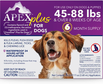 Apex Plus Flea & Tick Prevention for Small Dogs (5-22 lbs) 3-Month Supply