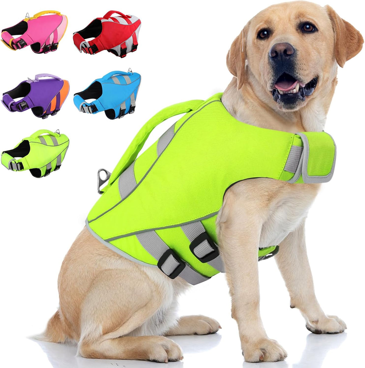 Large Dog Life Jacket Ripstop Dog Life Vest for Swimming Boating